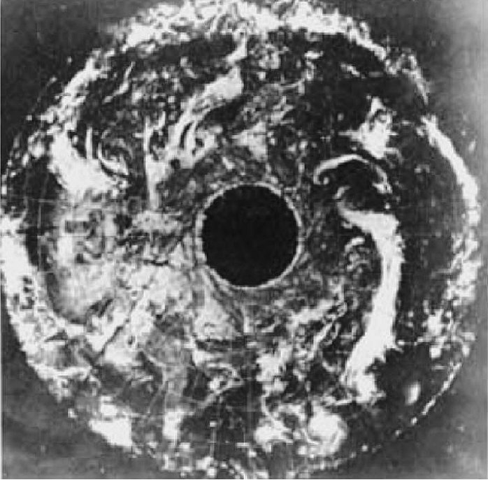 Alleged photo of hole at the North Pole