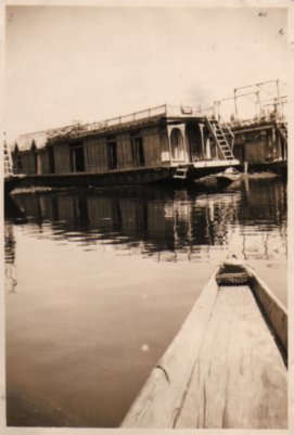 Houseboat where leave was spent