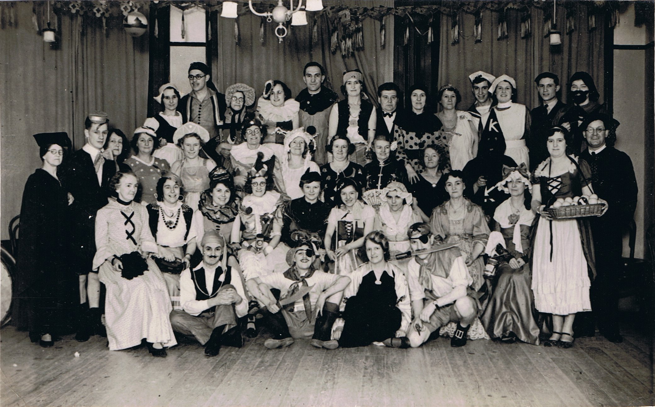 Some of the family at a fancy dress party