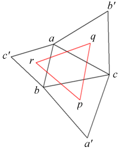 Diagram for Napoleon’s theorem