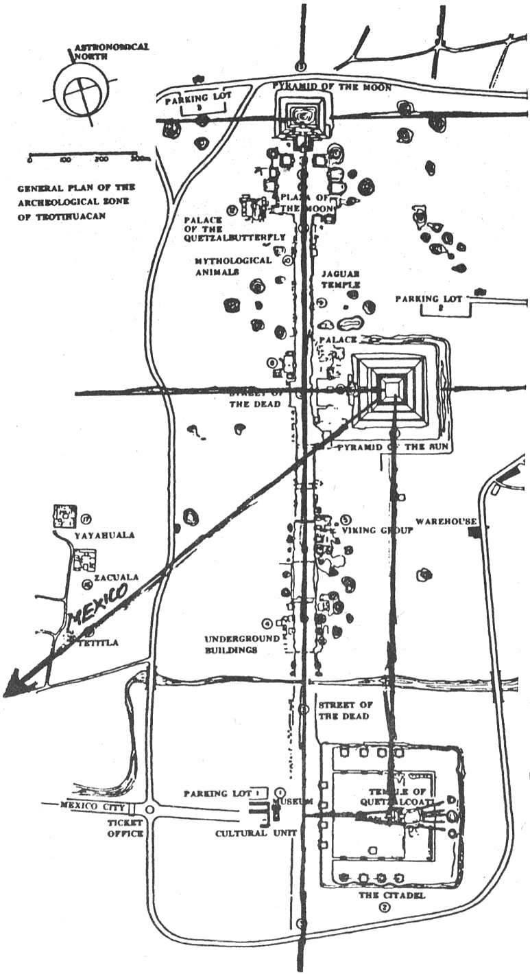 Plan of Teotihuacan, Maxico