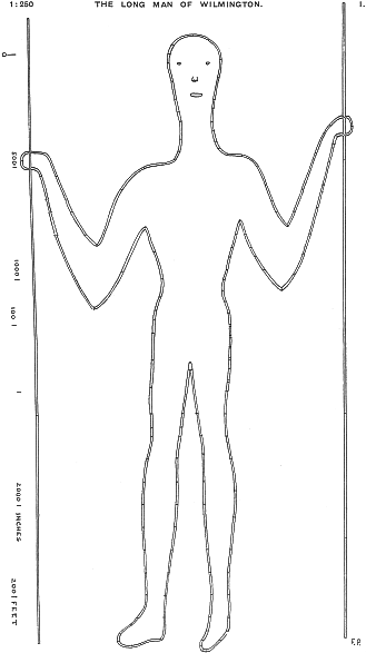 Plate I. The Long Man of Wilmington