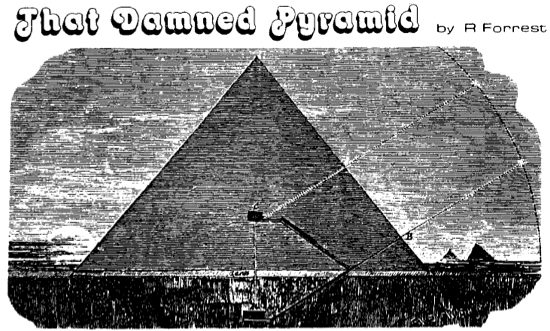 Article title and engraving of Great Pyramid
