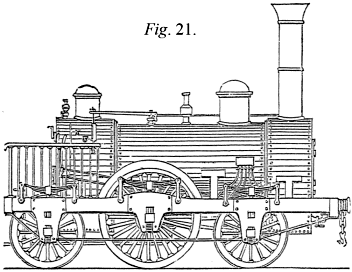 Modern locomotive (1841): elevation