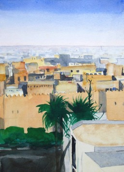 Sfax Tunisia, 11½"x16½", Watercolour