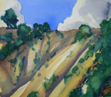 Hill side
22cm x 17cm, Watercolour