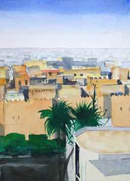Sfax Tunisia, 11½"x16½", Watercolour Sfax Tunisia, 11½"x16½", Watercolour
