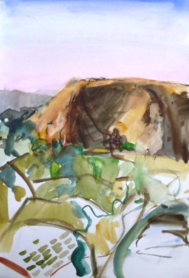 Alivari Hills, 
11½"x16½", Watercolour