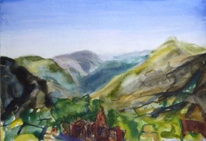 Temple in Alivari Hills,
16½"x11½", Watercolour Temple in Alivari Hills,
16½"x11½", Watercolour