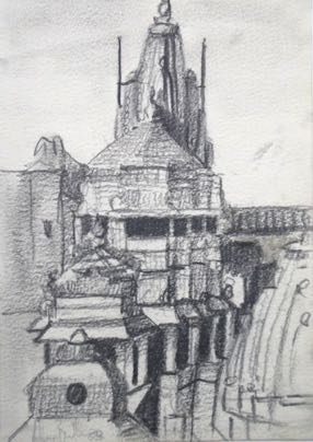 Temple Udhipur,
6"x8", Graphite Temple Udhipur,
6"x8", Graphite