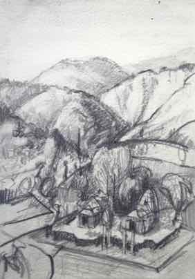 Temple,
6"x8", Graphite Temple,
6"x8", Graphite