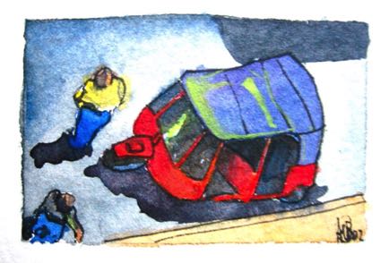 3-Wheeler,
2"x3", Watercolour
SOLD 3-Wheeler,
2"x3", Watercolour
SOLD