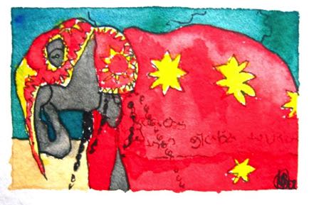 Elephant, 2"x3", Watercolour
SOLD Elephant, 2"x3", Watercolour
SOLD