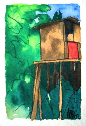 Tea Shack,
2"x3", Watercolour
SOLD Tea Shack,
2"x3", Watercolour
SOLD