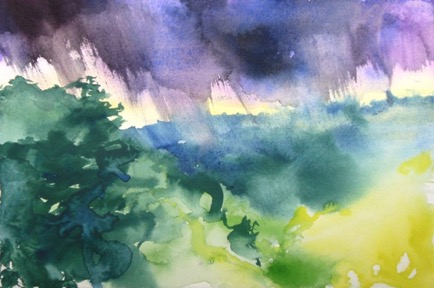 Hill Country 2, 12"x8", Watercolour