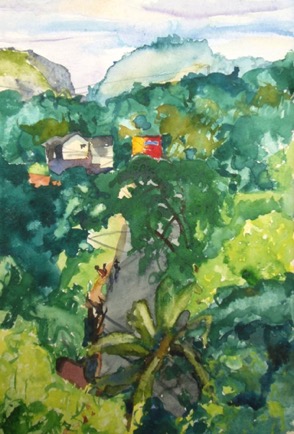 Road to Kandy, 
8"x12", Watercolour
SOLD