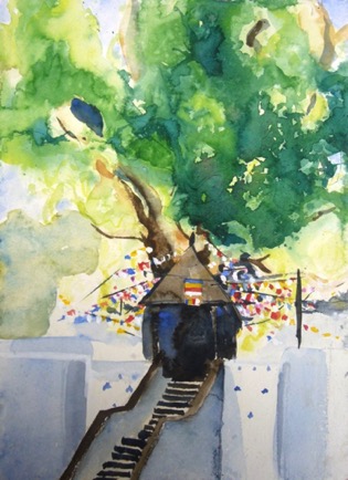 Bodhi Tree Kandy, 
11"x15", Watercolour
SOLD