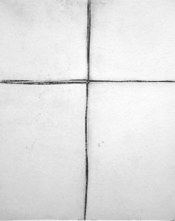 ● Jesus is Nailed to the Cross, 7"x9", Dry Point ● Jesus is Nailed to the Cross, 7"x9", Dry Point