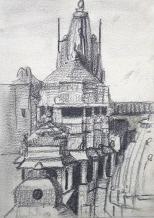 Temple Udhipur,
6"x8", Graphite Temple Udhipur,
6"x8", Graphite