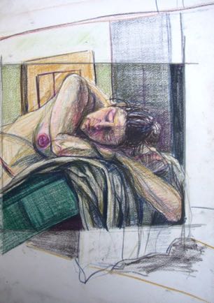 Reclining Woman,
11½”x16½”, Gouache Reclining Woman,
11½”x16½”, Gouache