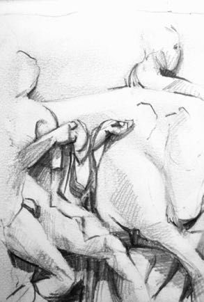Elgin Marbles British Museum, 4"x5½, Graphite Elgin Marbles British Museum, 4"x5½, Graphite