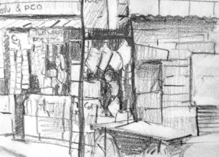 Ooty Street 2, 5½"x4", Graphite Ooty Street 2, 5½"x4", Graphite