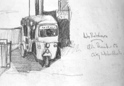 Three Wheeler, 5½"x4", Graphite Three Wheeler, 5½"x4", Graphite