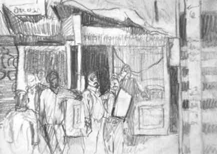 Ooty Street 4, 5½"x4", Graphite Ooty Street 4, 5½"x4", Graphite