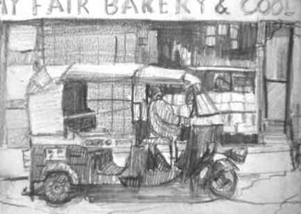 Three Wheeler, 5½"x4", Graphite
SOLD Three Wheeler, 5½"x4", Graphite
SOLD