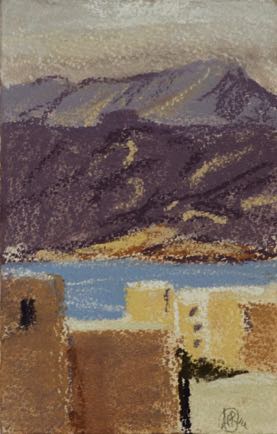 After the storm over Sinai,
pastel on paper,
18cm x 14cm After the storm over Sinai,
pastel on paper,
18cm x 14cm