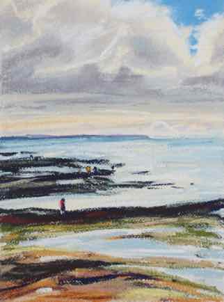 “Peche a pied, le Côte Sauvage”,
pastel on paper, 31cm x 23cm
SOLD
“Peche a pied, le Côte Sauvage”,
pastel on paper, 31cm x 23cm
SOLD
