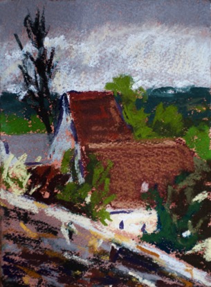 Vertieul sur Charentes
14 x 19 cm, Pastel on Paper