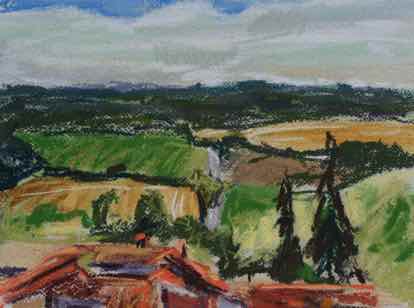 View from Virtiuel
19.5 x 28.5 cm, Pastel on Paper View from Virtiuel
19.5 x 28.5 cm, Pastel on Paper