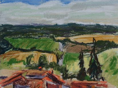 View from Virtiuel
19.5 x 28.5 cm, Pastel on Paper View from Virtiuel
19.5 x 28.5 cm, Pastel on Paper