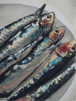 Sardeens
14 x 19 cm, Watercolour