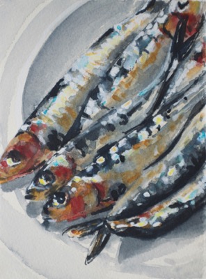 Sardeens
14 x 19 cm, Watercolour
