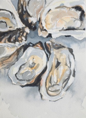 Oysters
14 x 19 cm, Watercolour