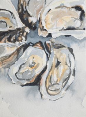 Oysters
14 x 19 cm, Watercolour Oysters
14 x 19 cm, Watercolour