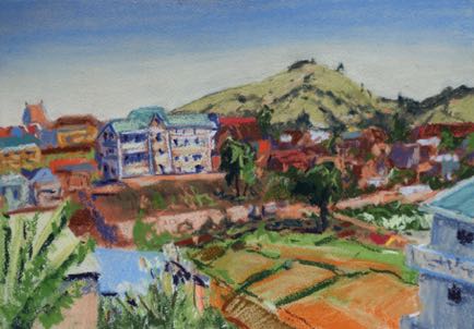 Ambositra, 
42cm x 29cm, Chalk Pastel on Paper