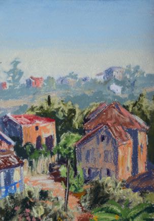 Ambositra, looking north 
29cm x 21cm, Chalk Pastel on Paper