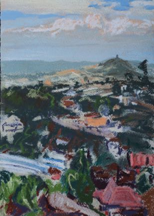 Fianarantsoa, town centre
29cm x 21cm, Chalk Pastel on Paper