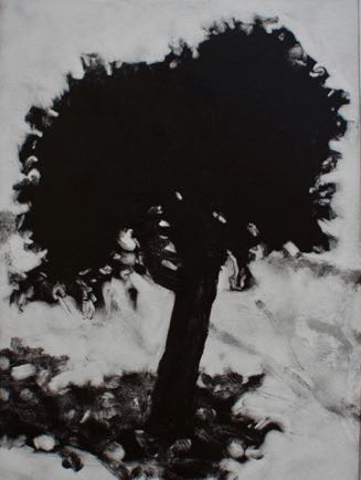 Famata Tree on the beach
 7"x 9 1/2", Mono-Print