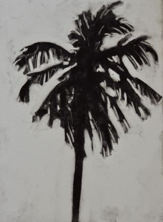 Coco nut Palm Tree
 7"x 9 1/2", Mono-Print