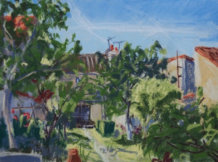 From the garden, Ruffec
Pastel on Paper, 2023, 41cm x 31cm