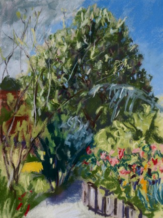 Late Spring Blossom,
Charente 
Pastel on Paper, 2023, 31cm x 41cm