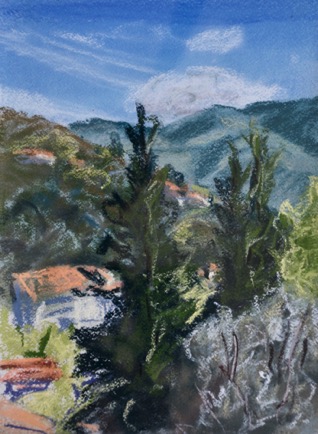 Lamalou-les-Bains, Languedoc
Pastel on Paper, 2023, 23cm x 31cm
