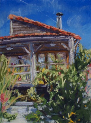 The Cina's house
Charroux, Charente
Pastel on Paper, 2023, 31cm x 41cm