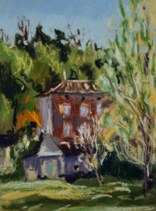 Rue de parc,
Ruffec, Charente
Pastel on Paper, 2022, 23cm x 31cm Rue de parc,
Ruffec, Charente
Pastel on Paper, 2022, 23cm x 31cm