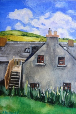 Cottage Stow Galashields, 
6"x9", Oil
SOLD