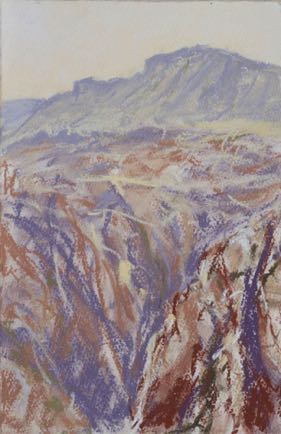 Dana escarpment,
Pastel on Paper 2014
28m x 18cm Dana escarpment,
Pastel on Paper 2014
28m x 18cm